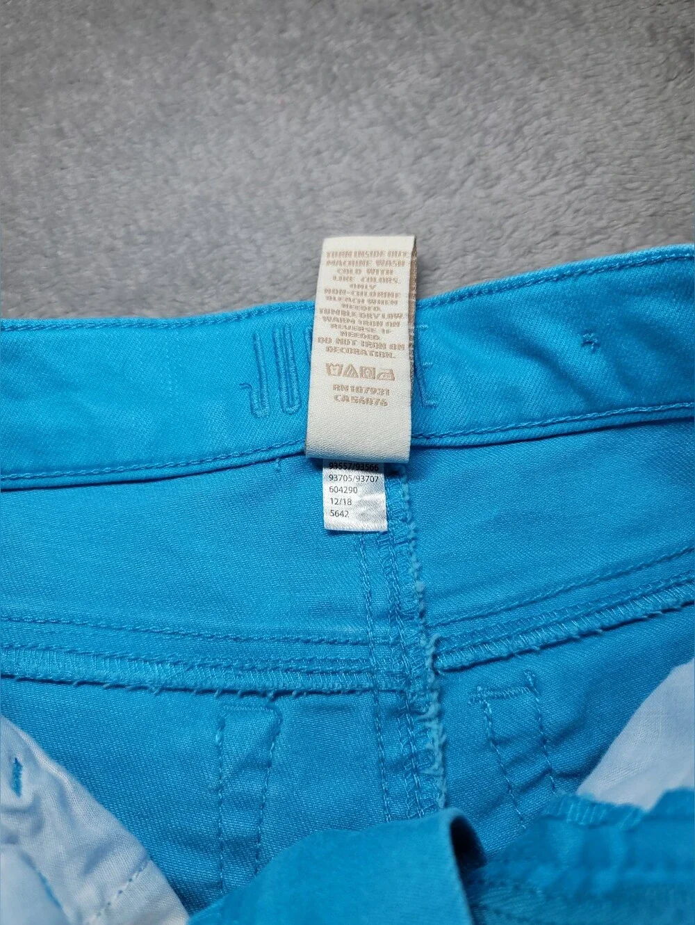 Justice Bright Turquoise Denim Shorts